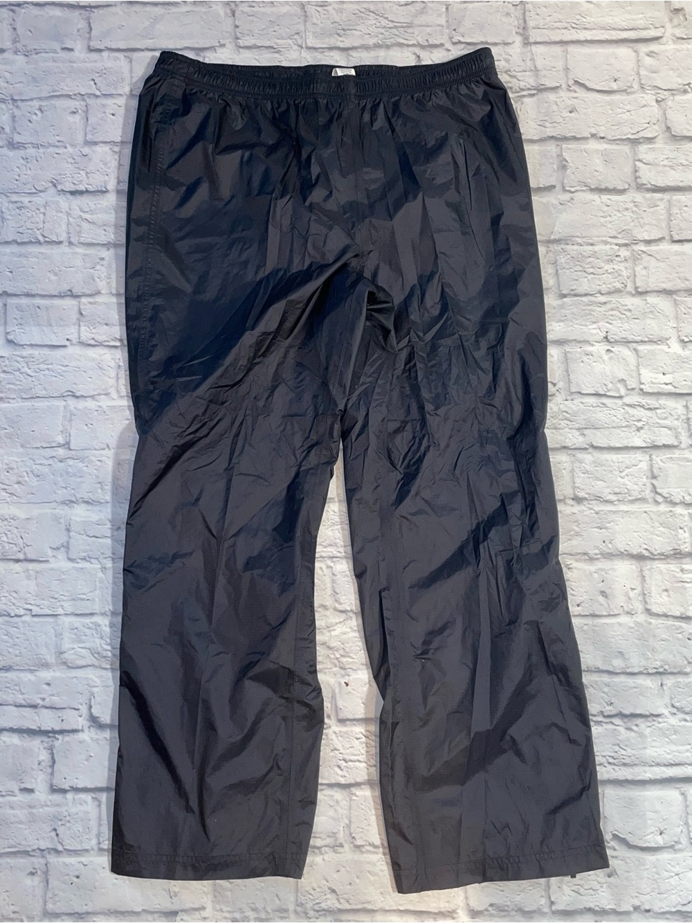 LL Bean Waterproof Rain Pants. Black. Large